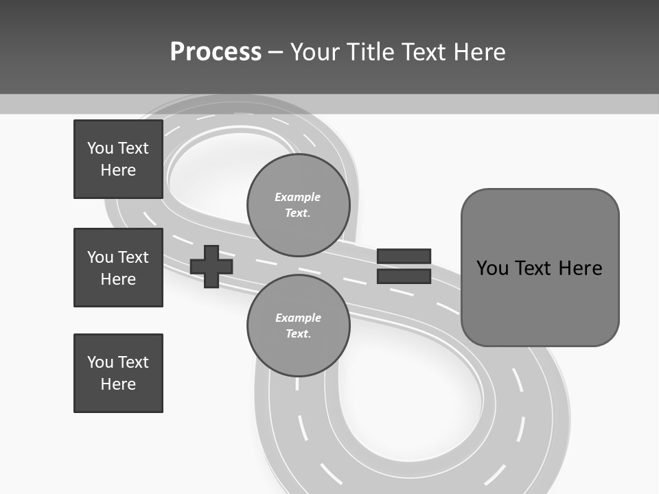 Illustration Bend Bridge PowerPoint Template
