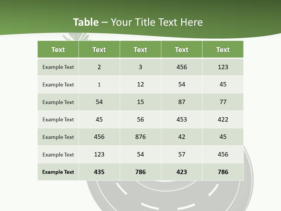 A Road With A Green Plant On Top Of It PowerPoint Template