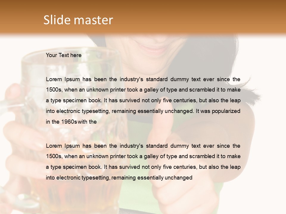 Alcohol Habit Foam PowerPoint Template