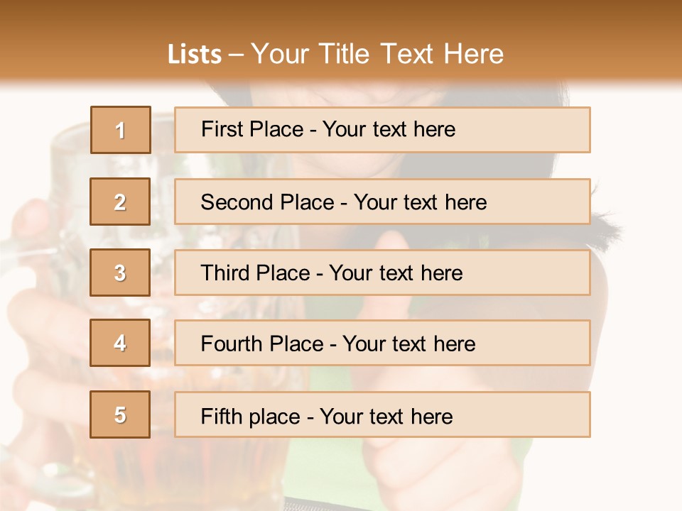 Alcohol Habit Foam PowerPoint Template