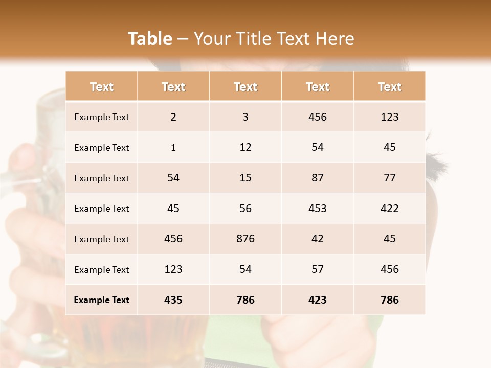 Alcohol Habit Foam PowerPoint Template