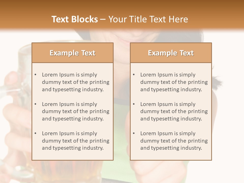 Alcohol Habit Foam PowerPoint Template