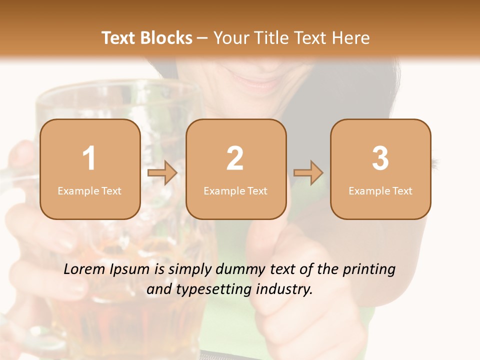 Alcohol Habit Foam PowerPoint Template