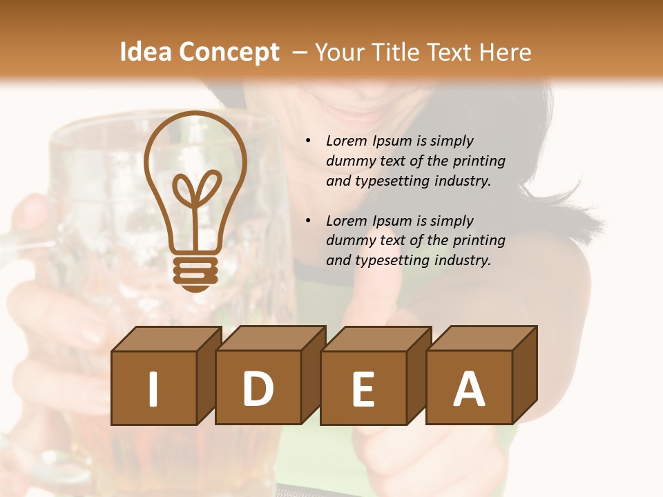 Alcohol Habit Foam PowerPoint Template