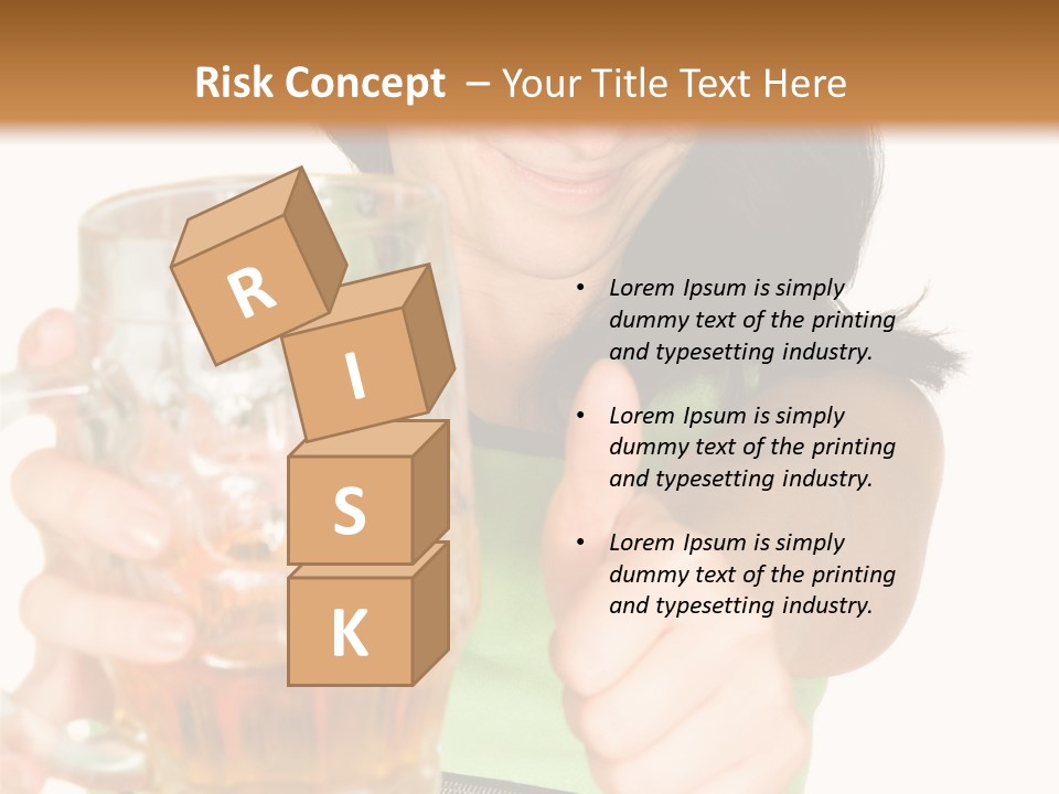 Alcohol Habit Foam PowerPoint Template