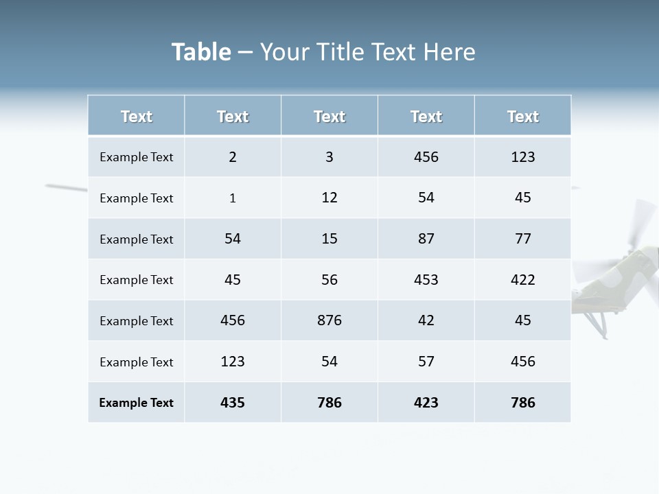 Copyspace Hind Warbird PowerPoint Template