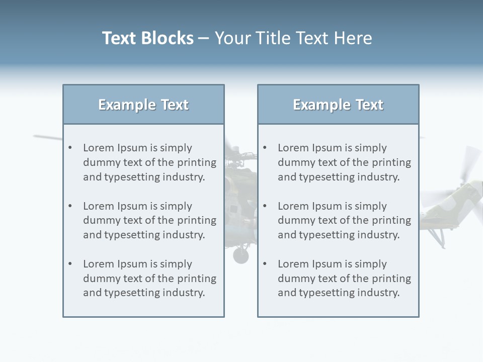 Copyspace Hind Warbird PowerPoint Template