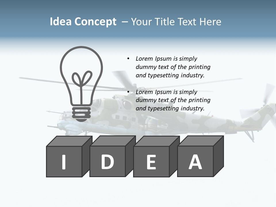 Copyspace Hind Warbird PowerPoint Template