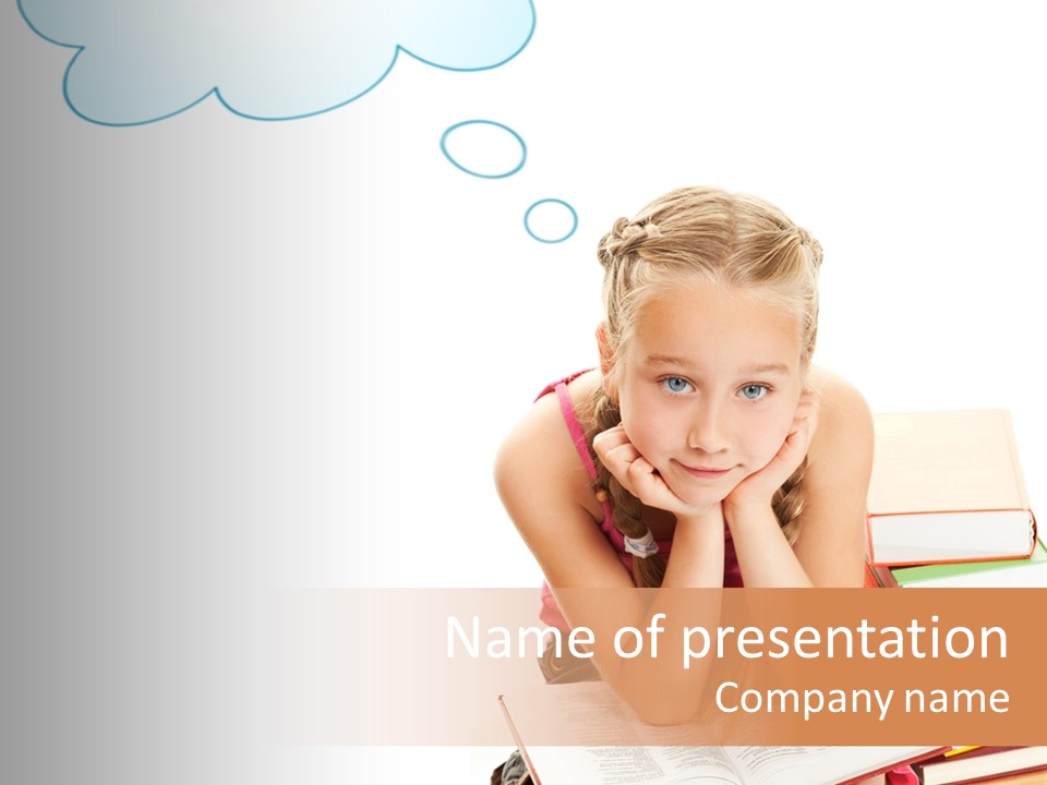 Heap Cloud Teenager PowerPoint Template