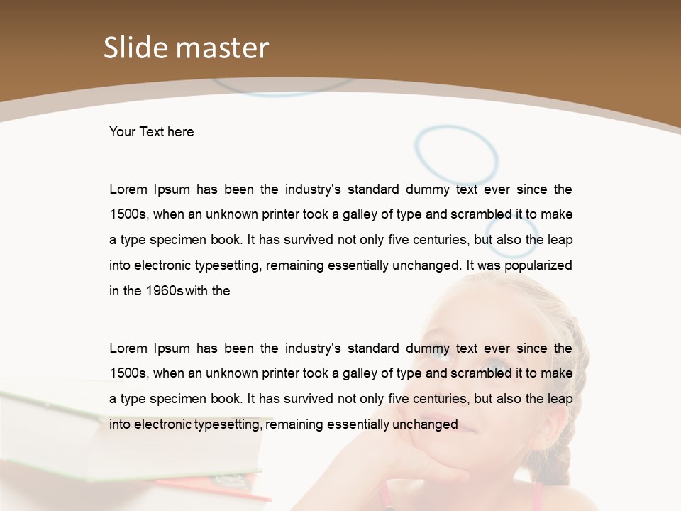 Cute Literature Dreaming PowerPoint Template