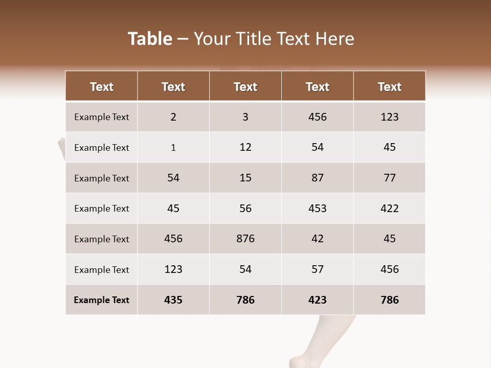 Healthy Natural Feminine PowerPoint Template