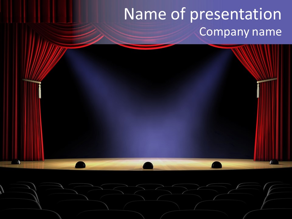 Spotlight Opera Auditorium PowerPoint Template