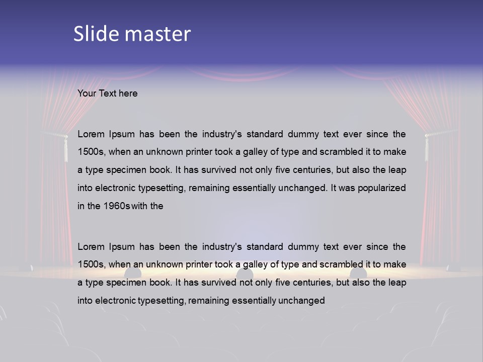 Spotlight Opera Auditorium PowerPoint Template