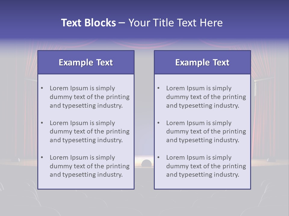 Spotlight Opera Auditorium PowerPoint Template