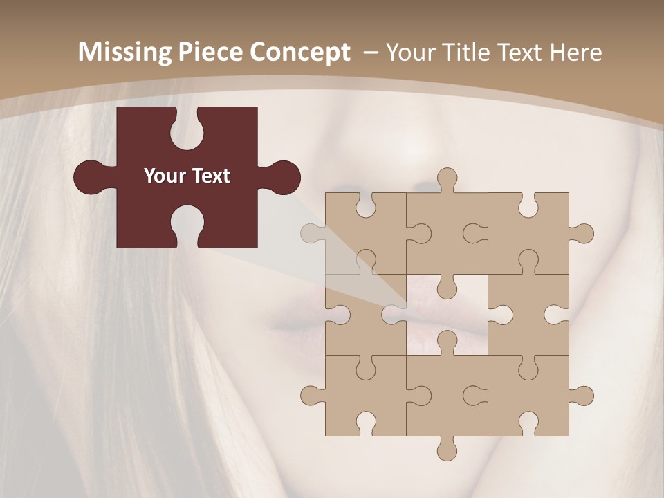 Lips Charm Serious PowerPoint Template