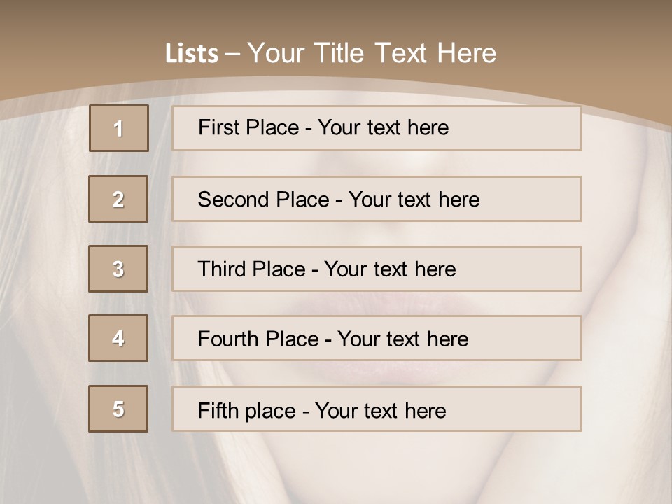 Lips Charm Serious PowerPoint Template