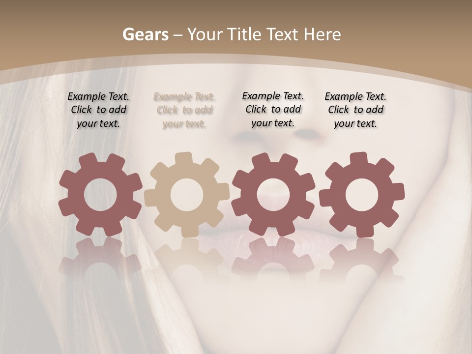 Lips Charm Serious PowerPoint Template