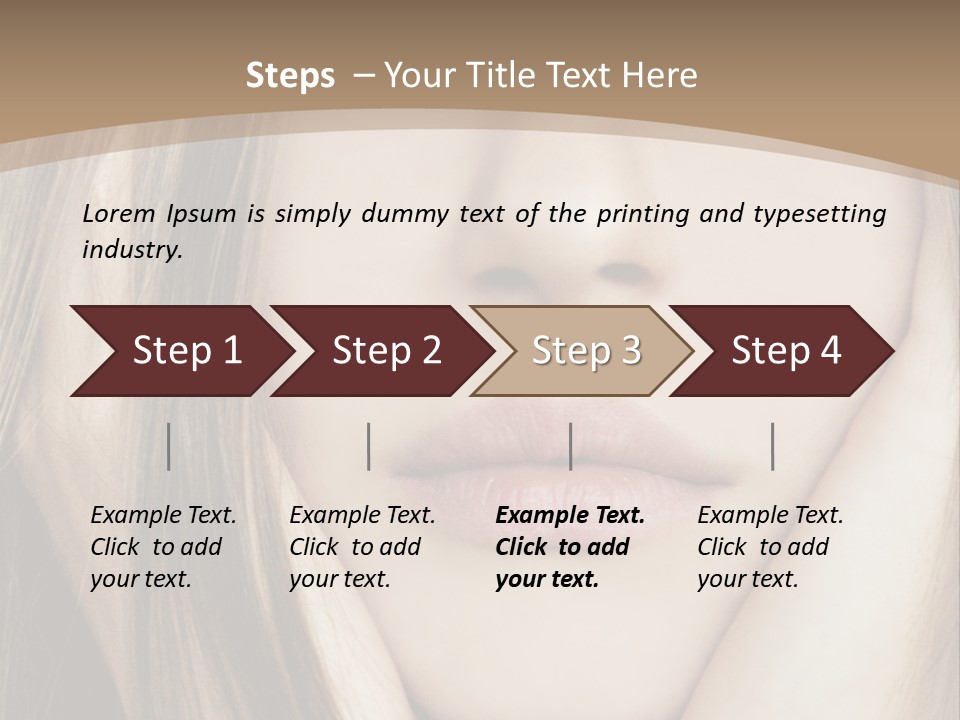 Lips Charm Serious PowerPoint Template
