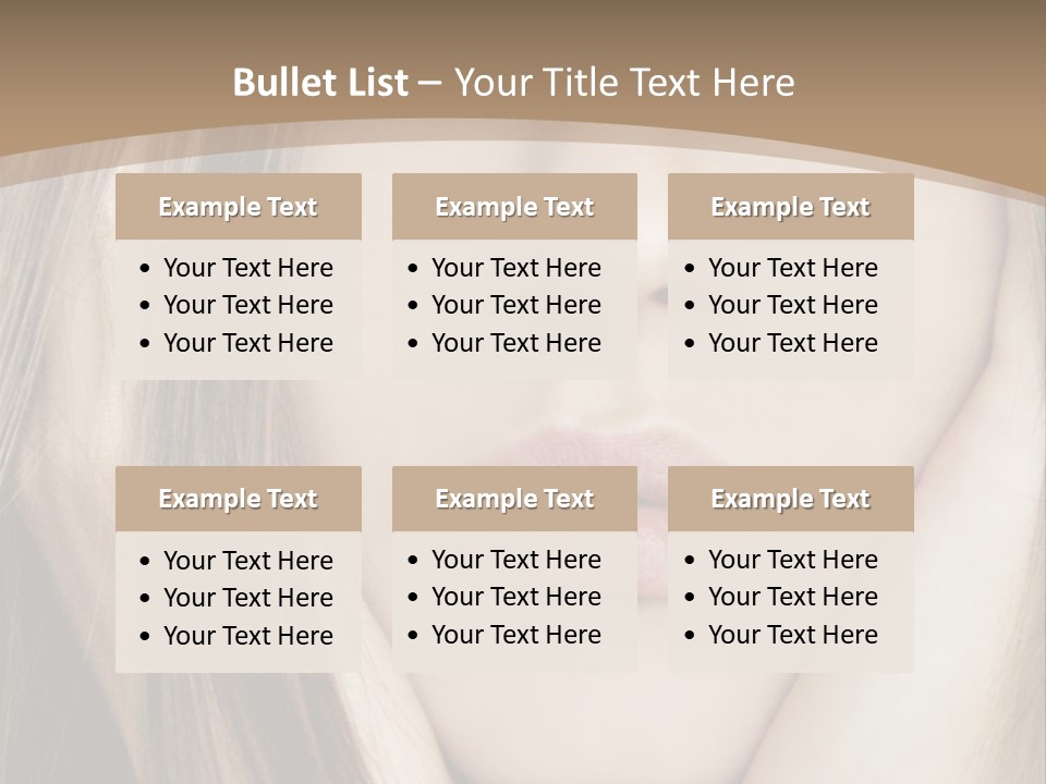 Lips Charm Serious PowerPoint Template