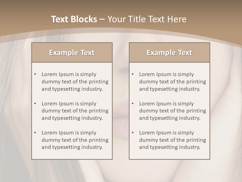 Lips Charm Serious PowerPoint Template