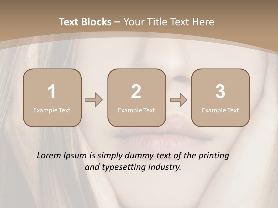 Lips Charm Serious PowerPoint Template