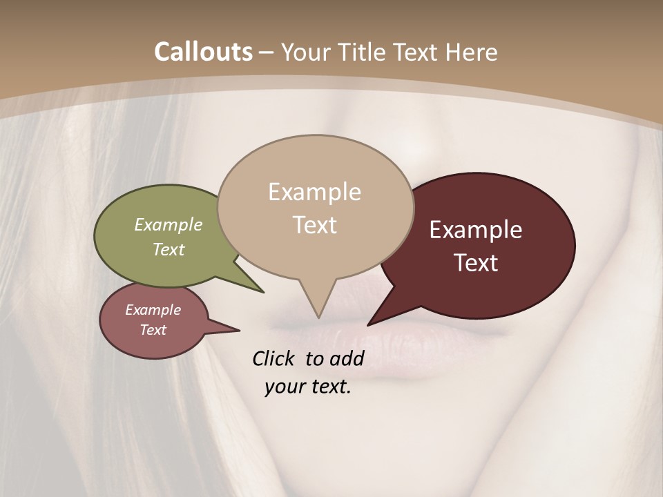 Lips Charm Serious PowerPoint Template