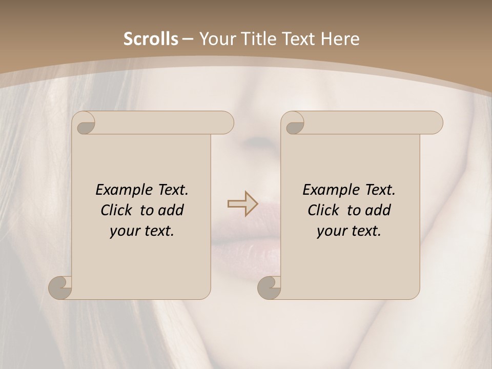 Lips Charm Serious PowerPoint Template