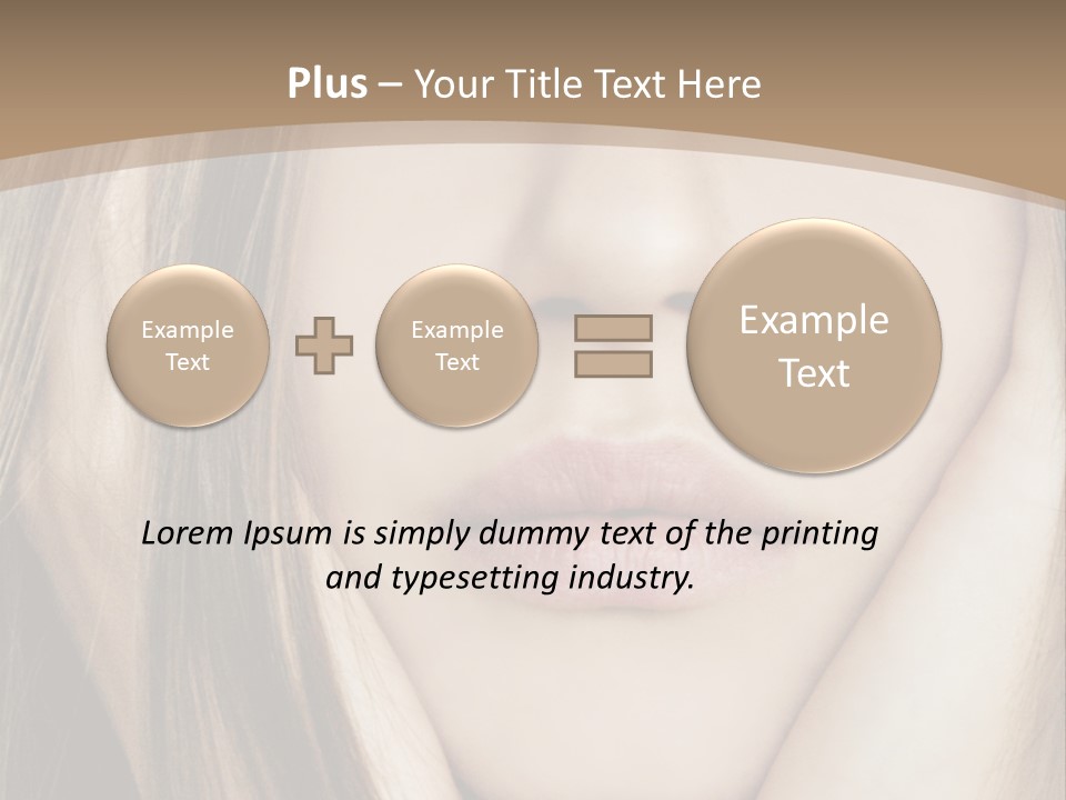 Lips Charm Serious PowerPoint Template