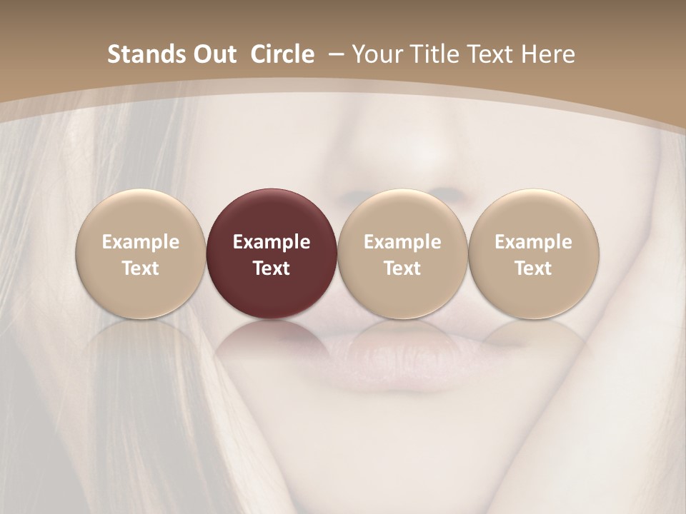 Lips Charm Serious PowerPoint Template