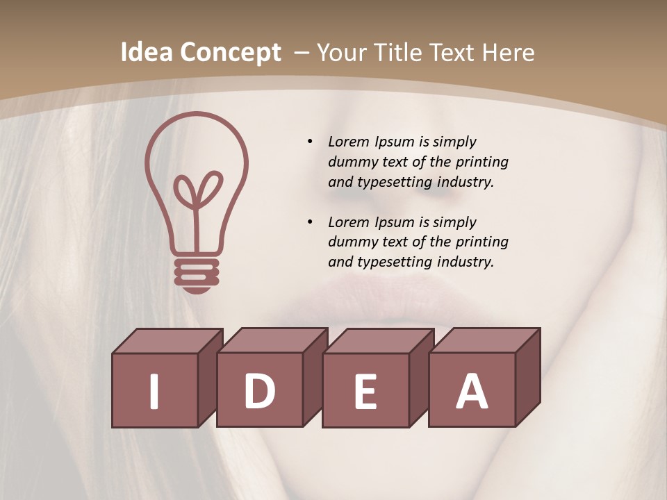 Lips Charm Serious PowerPoint Template