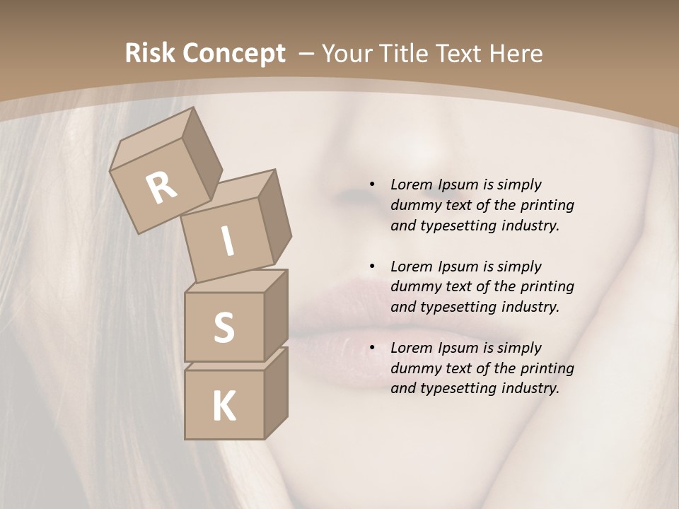 Lips Charm Serious PowerPoint Template