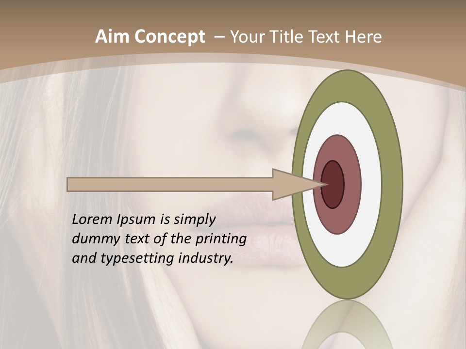 Lips Charm Serious PowerPoint Template