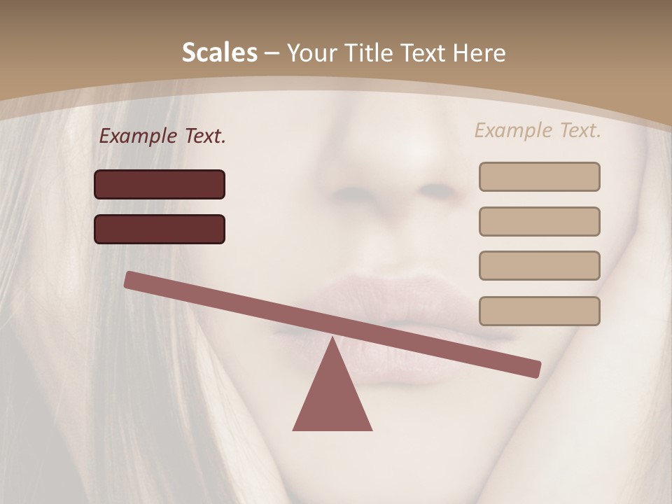 Lips Charm Serious PowerPoint Template