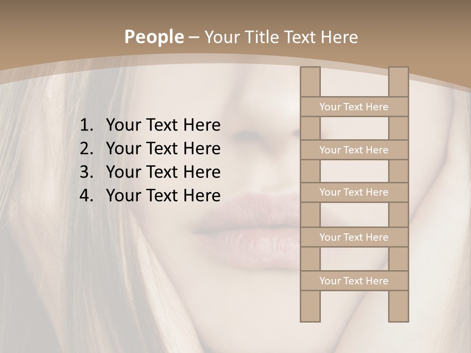Lips Charm Serious PowerPoint Template