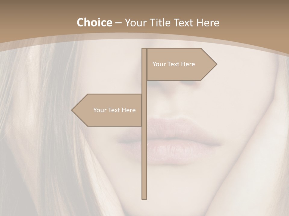 Lips Charm Serious PowerPoint Template