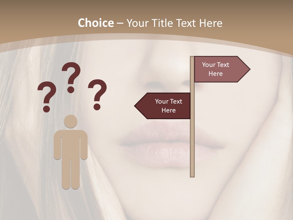 Lips Charm Serious PowerPoint Template