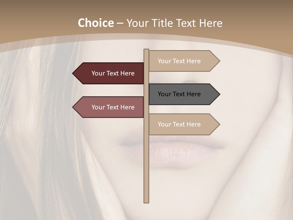 Lips Charm Serious PowerPoint Template