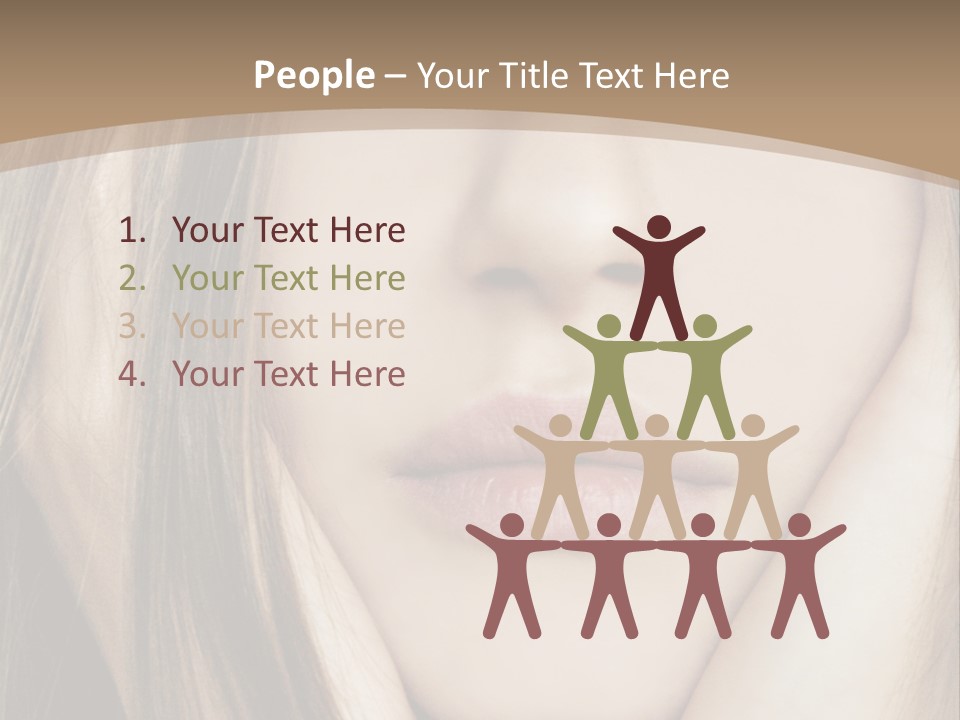Lips Charm Serious PowerPoint Template