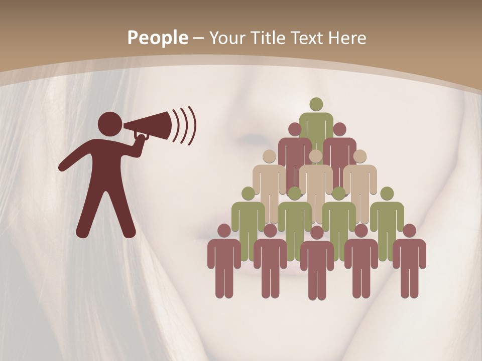 Lips Charm Serious PowerPoint Template