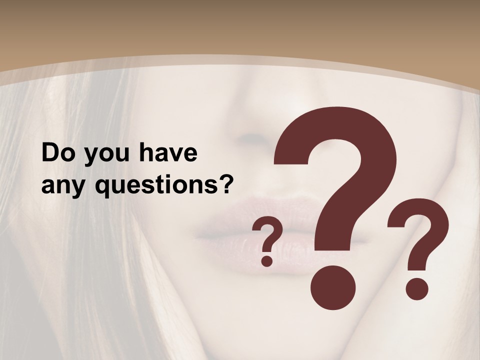 Lips Charm Serious PowerPoint Template