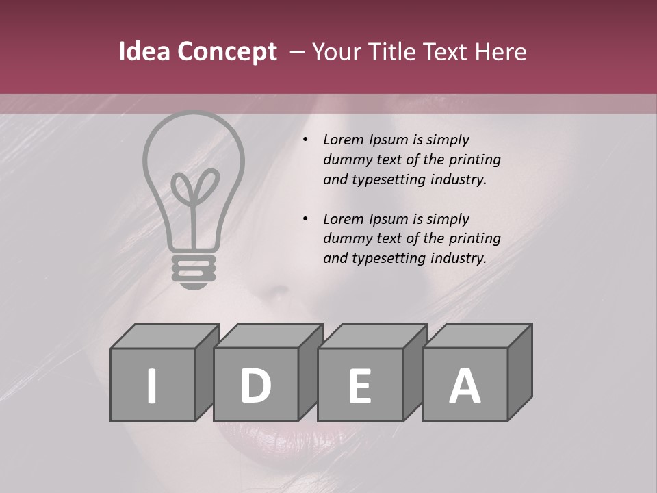 Healthy Natural Feminine PowerPoint Template