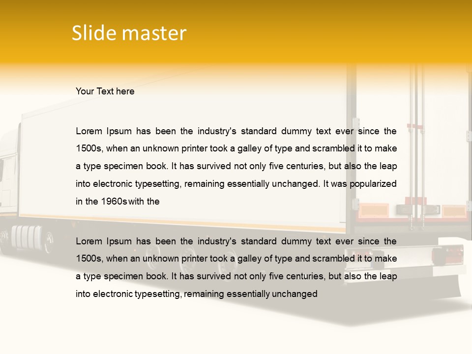 Auto Cargo Fast PowerPoint Template