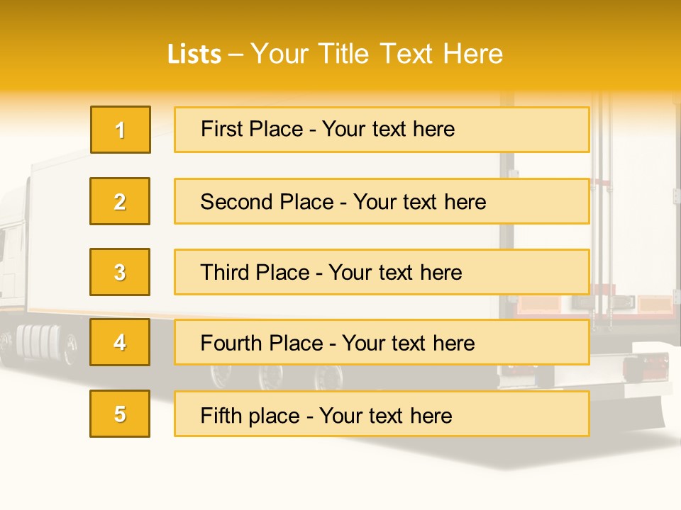 Auto Cargo Fast PowerPoint Template