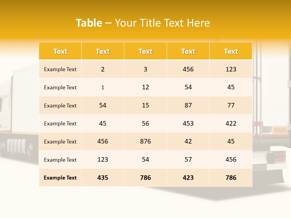 Auto Cargo Fast PowerPoint Template