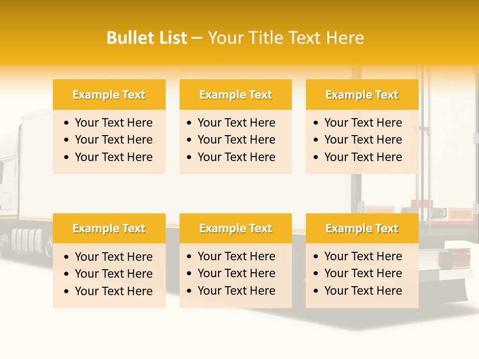 Auto Cargo Fast PowerPoint Template