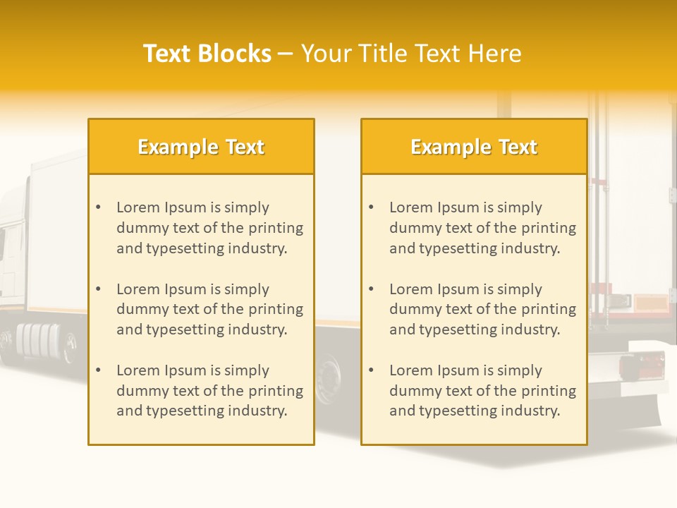 Auto Cargo Fast PowerPoint Template