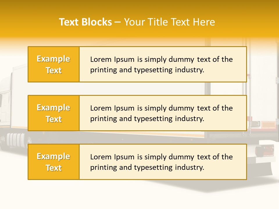Auto Cargo Fast PowerPoint Template