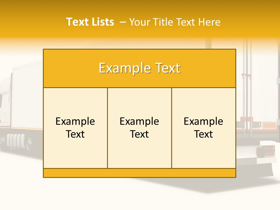 Auto Cargo Fast PowerPoint Template