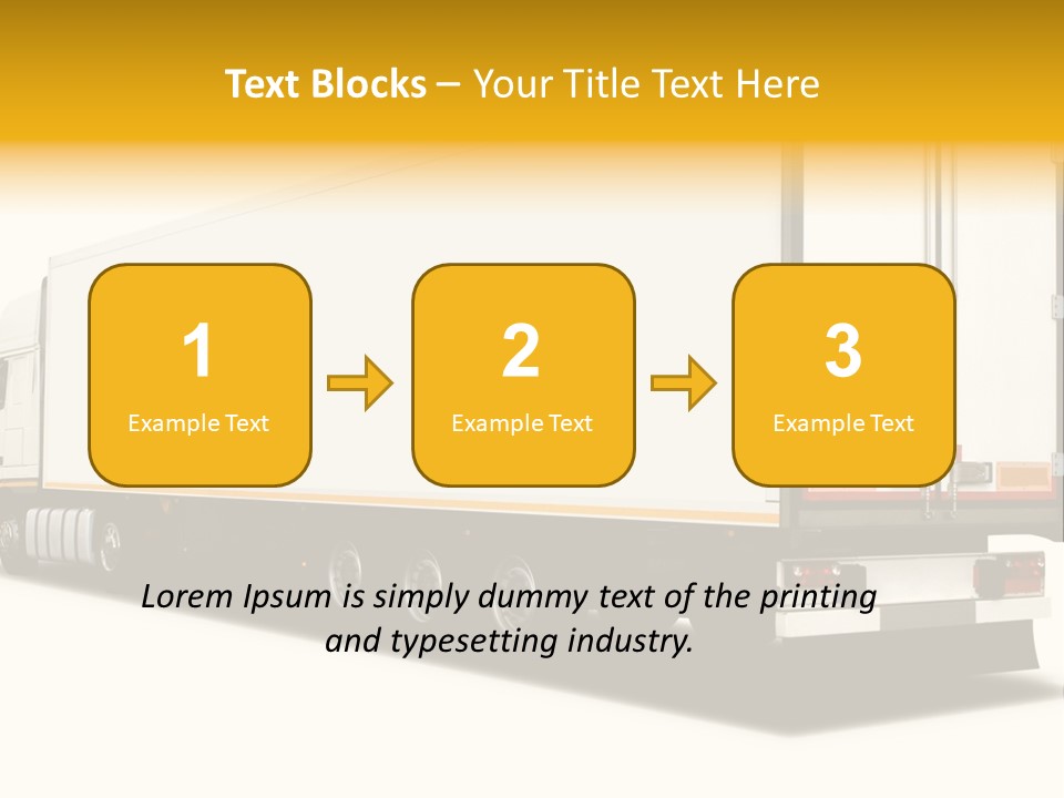 Auto Cargo Fast PowerPoint Template