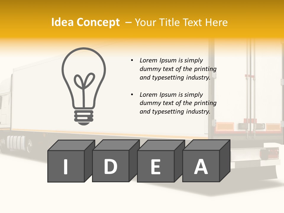 Auto Cargo Fast PowerPoint Template